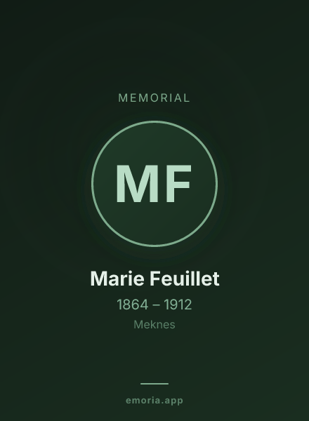 Memorial portrait of Marie Feuillet