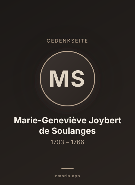 Gedenkportrait von Marie-Geneviève Joybert de Soulanges