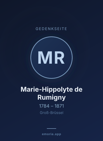 Gedenkportrait von Marie-Hippolyte de Rumigny