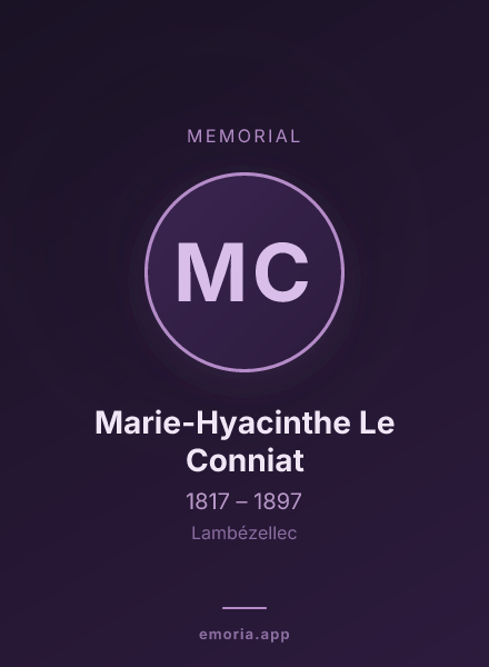 Memorial portrait of Marie-Hyacinthe Le Conniat