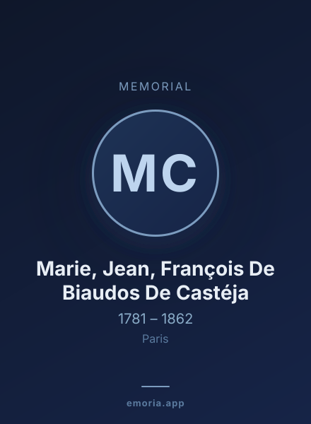 Memorial portrait of Marie, Jean, François De Biaudos De Castéja