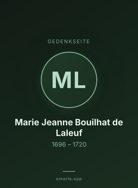 Gedenkportrait von Marie Jeanne Bouilhat de Laleuf