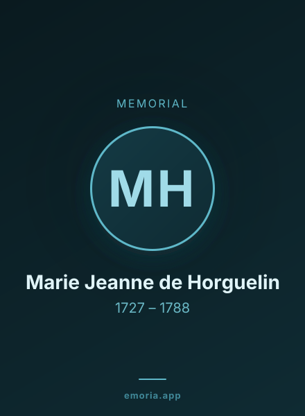 Memorial portrait of Marie Jeanne de Horguelin