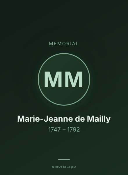 Memorial portrait of Marie-Jeanne de Mailly