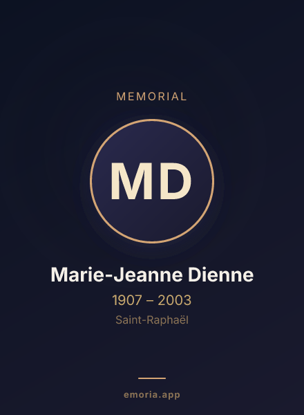 Memorial portrait of Marie-Jeanne Dienne