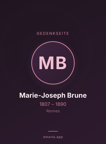 Gedenkportrait von Marie-Joseph Brune