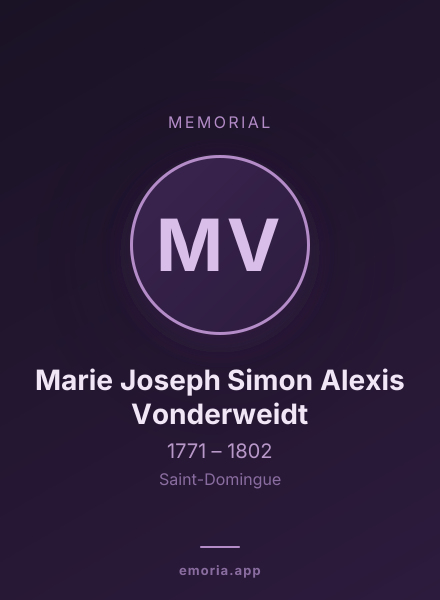 Memorial portrait of Marie Joseph Simon Alexis Vonderweidt