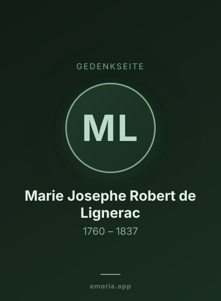 Gedenkportrait von Marie Josephe Robert de Lignerac