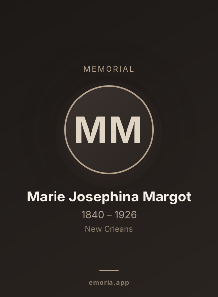 Memorial portrait of Marie Josephina Margot
