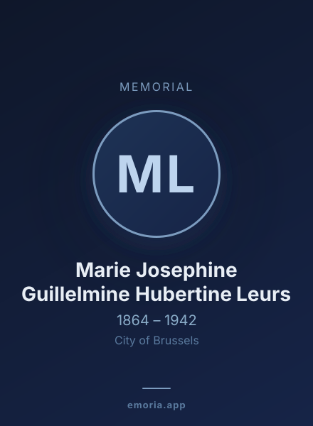 Memorial portrait of Marie Josephine Guillelmine Hubertine Leurs