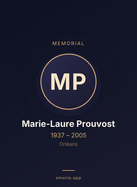 Memorial portrait of Marie-Laure Prouvost