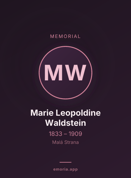 Memorial portrait of Marie Leopoldine Waldstein