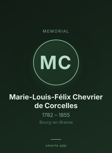Memorial portrait of Marie-Louis-Félix Chevrier de Corcelles