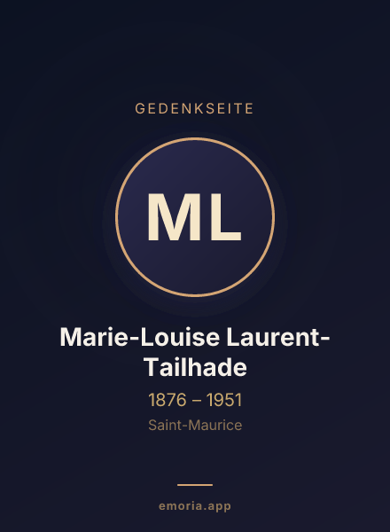 Gedenkportrait von Marie-Louise Laurent-Tailhade