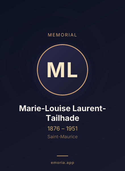 Memorial portrait of Marie-Louise Laurent-Tailhade