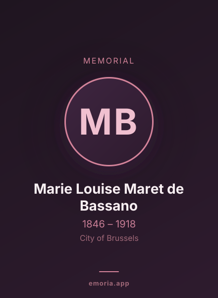 Memorial portrait of Marie Louise Maret de Bassano