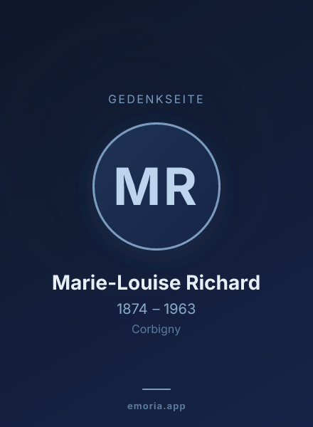 Gedenkportrait von Marie-Louise Richard