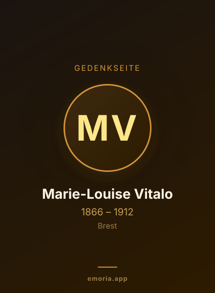 Gedenkportrait von Marie-Louise Vitalo