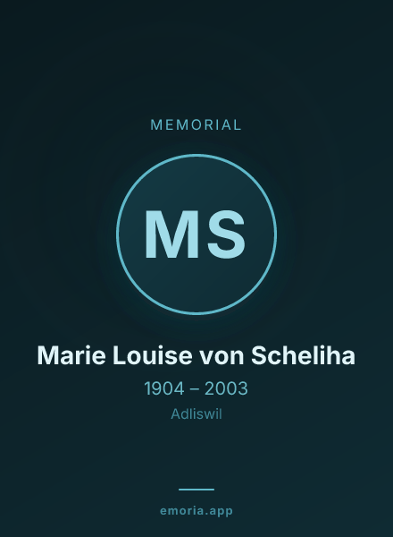 Memorial portrait of Marie Louise von Scheliha