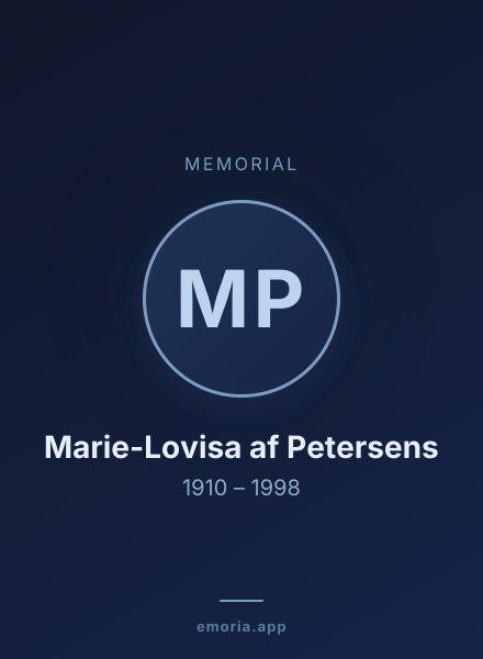 Memorial portrait of Marie-Lovisa af Petersens