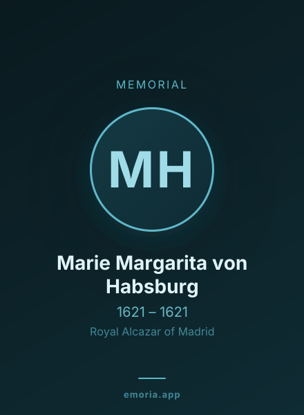 Memorial portrait of Marie Margarita von Habsburg