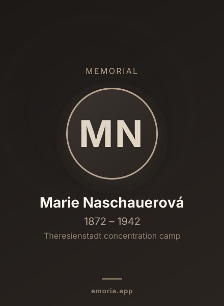 Memorial portrait of Marie Naschauerová