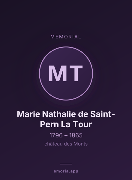 Memorial portrait of Marie Nathalie de Saint-Pern La Tour