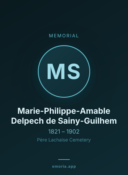 Memorial portrait of Marie-Philippe-Amable Delpech de Sainy-Guilhem
