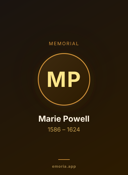 Memorial portrait of Marie Powell