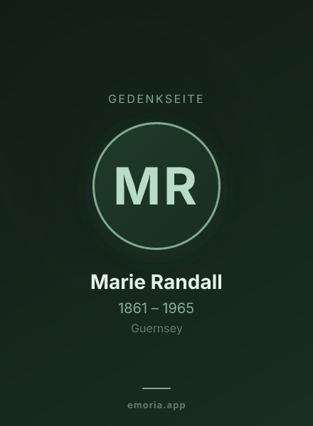 Gedenkportrait von Marie Randall