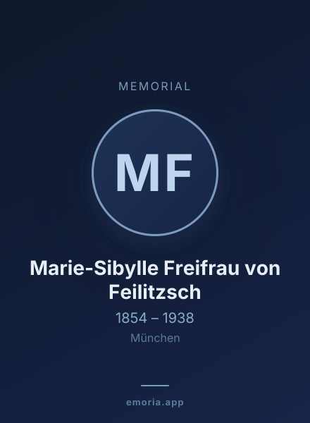 Memorial portrait of Marie-Sibylle Freifrau von Feilitzsch