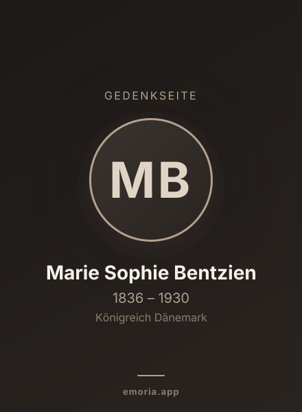 Gedenkportrait von Marie Sophie Bentzien