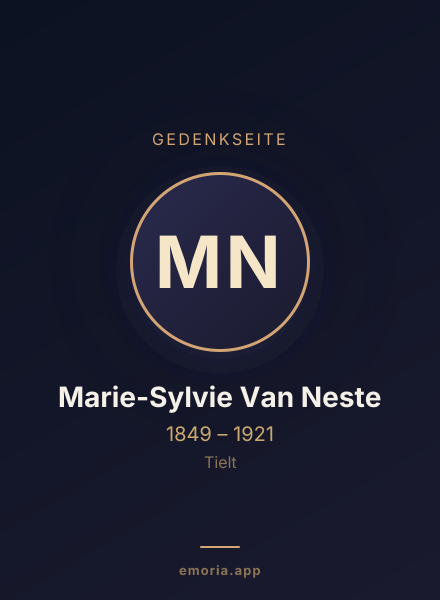 Gedenkportrait von Marie-Sylvie Van Neste