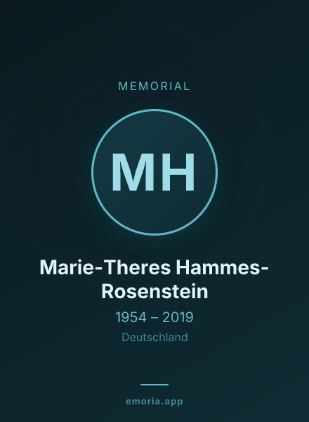 Memorial portrait of Marie-Theres Hammes-Rosenstein