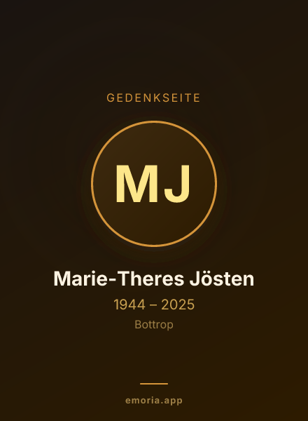 Gedenkportrait von Marie-Theres Jösten