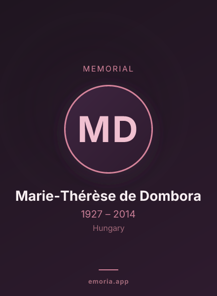 Memorial portrait of Marie-Thérèse de Dombora