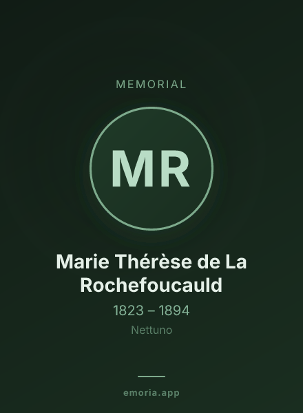 Memorial portrait of Marie Thérèse de La Rochefoucauld