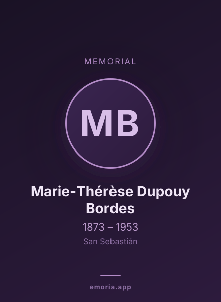 Memorial portrait of Marie-Thérèse Dupouy Bordes