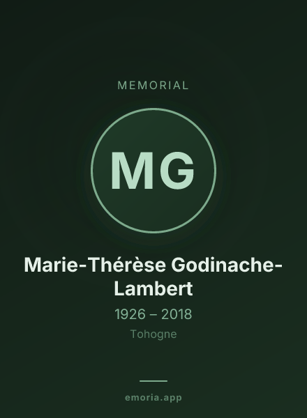 Memorial portrait of Marie-Thérèse Godinache-Lambert