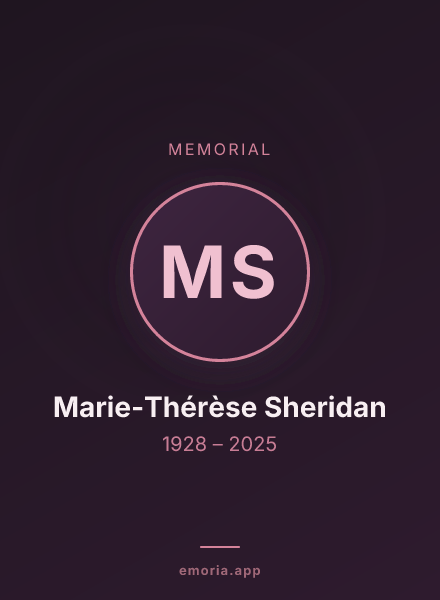Memorial portrait of Marie-Thérèse Sheridan