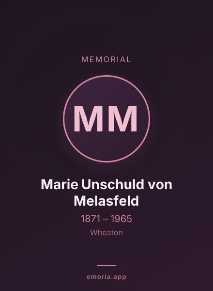 Memorial portrait of Marie Unschuld von Melasfeld
