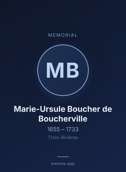 Memorial portrait of Marie-Ursule Boucher de Boucherville