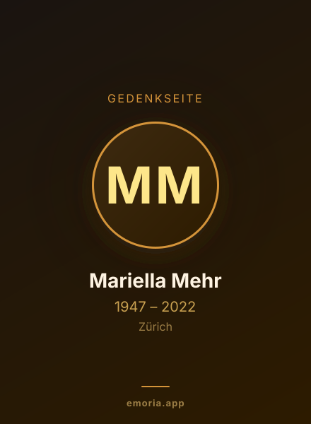 Gedenkportrait von Mariella Mehr