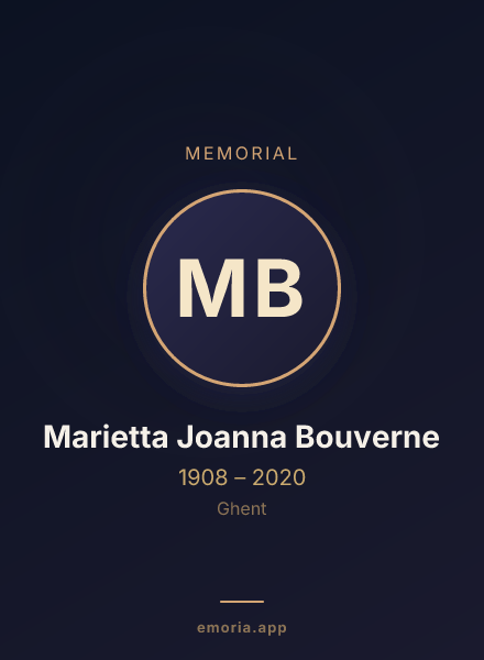 Memorial portrait of Marietta Joanna Bouverne