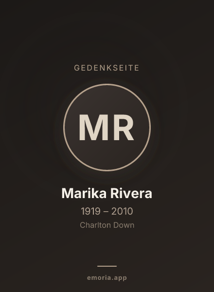 Gedenkportrait von Marika Rivera
