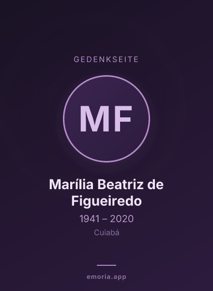 Gedenkportrait von Marília Beatriz de Figueiredo