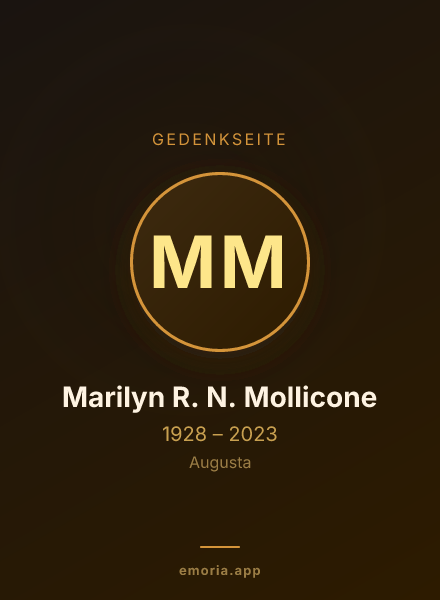 Gedenkportrait von Marilyn R. N. Mollicone