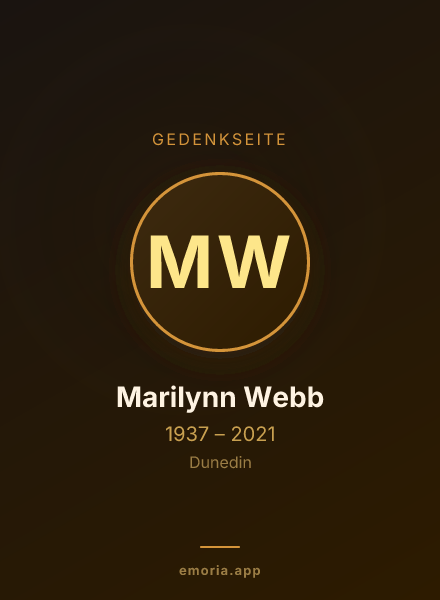 Gedenkportrait von Marilynn Webb