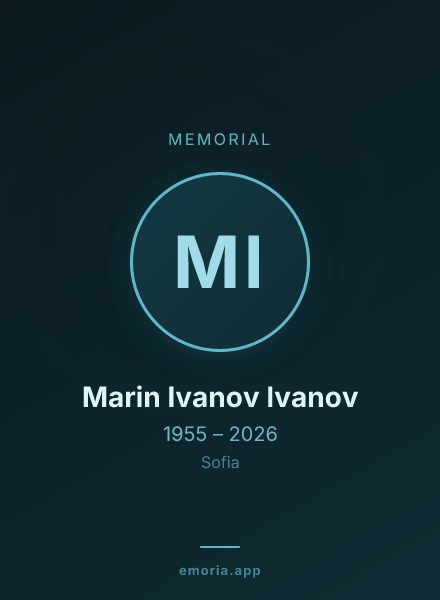 Memorial portrait of Marin Ivanov Ivanov