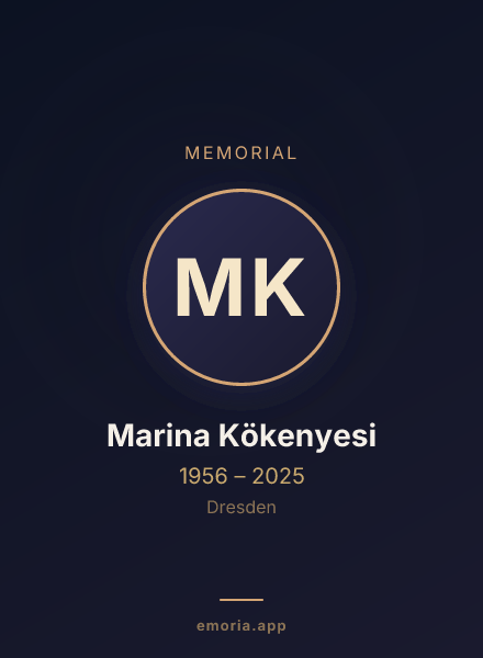 Memorial portrait of Marina Kökenyesi